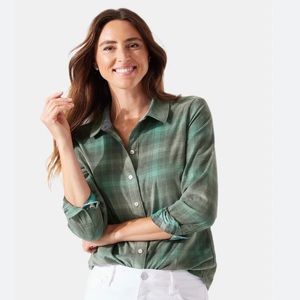 TOMMY BAHAMA Redwood Check Cord Long Sleeve Shirt